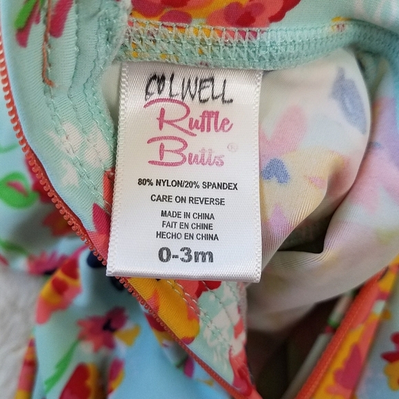 RUFFLE BUTTS RASH GUARD 1PC SWIMSUIT - Picture 5 of 6